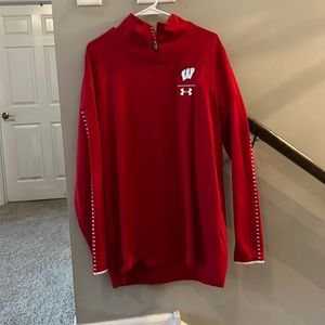 Mens wisconsin badgers quarter zip
